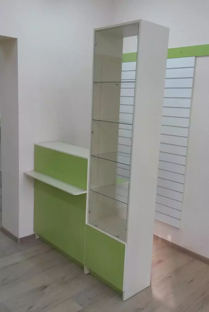 Кассовый прилавок торговый низкий КПТ-01